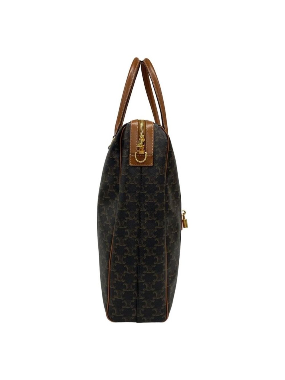 Celine Boston Bag Black Brown Leather - Picture 2 of 15